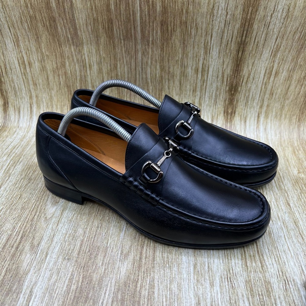 Beckett Simonon Beaumont Loafers Men's Size 9 Black Leather Horsebit Shoes